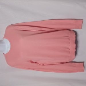 CLUB MONACO Women's Peach Color Crew Neck Sweater. Size S